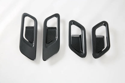 Interior Door Handle Bowl Carbon Fiber Cover Trim for Nissan Rogue (2021-2023)