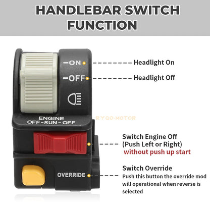 Handlebar ON OFF Switch for Polaris Trail Blazer 400/250 (2002–2003)
