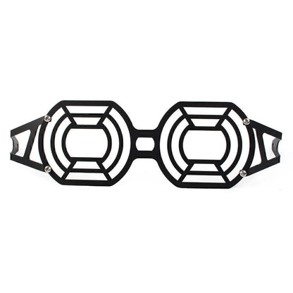 Black Iron Front Headlight Grille Guard for Moto Guzzi V85 TT (2018-2022)