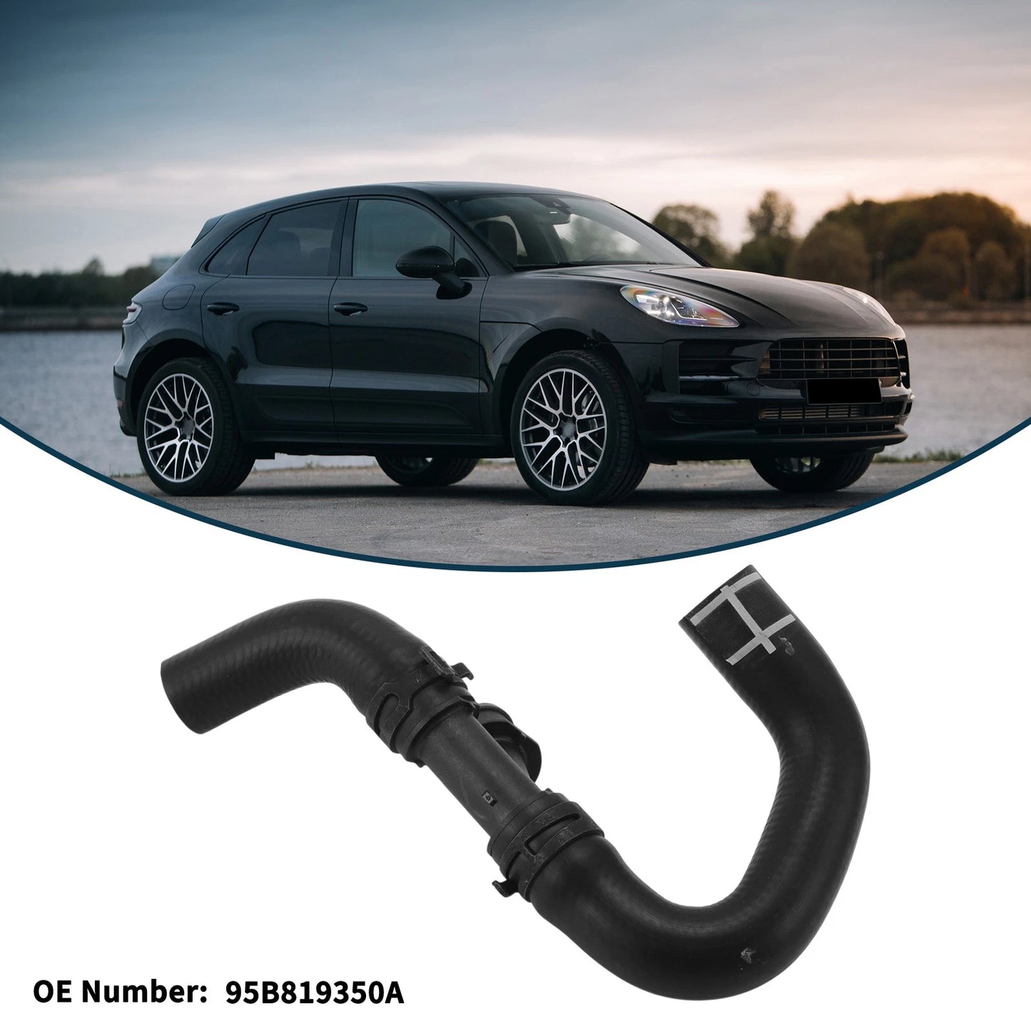 Radiator Hose Rubber Coolant Pipe for Porsche Macan (2015 - 2015)