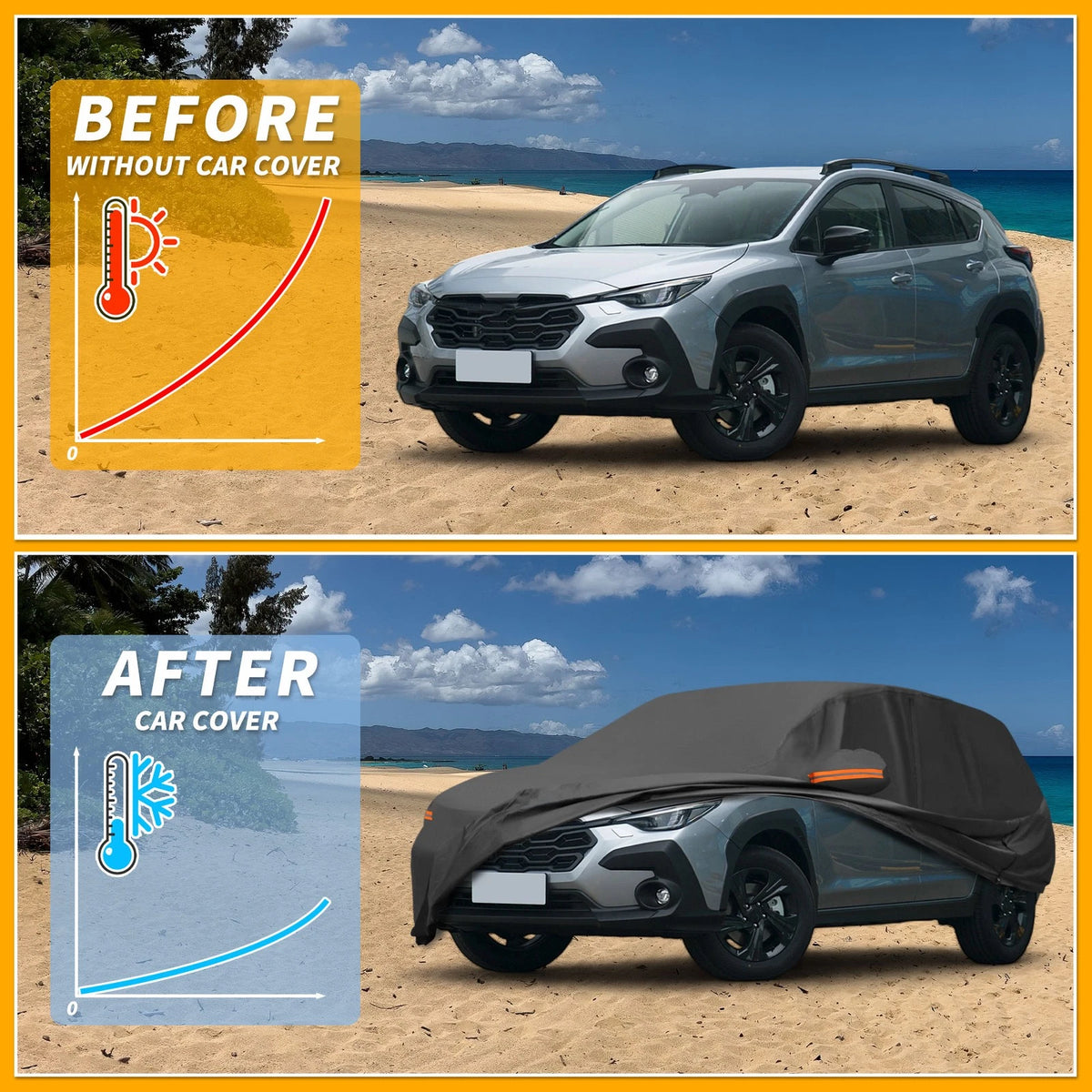 Waterproof Car Cover for Subaru Crosstrek (2018-2023)