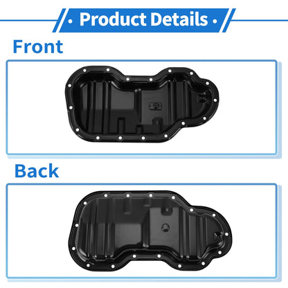 Engine Oil Pan for Toyota Tundra (2005-2006) Steel Black