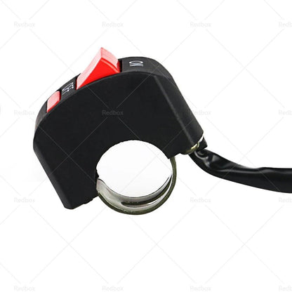 Universal Motorcycle ATV Handlebar Light Switch ON OFF Button Black