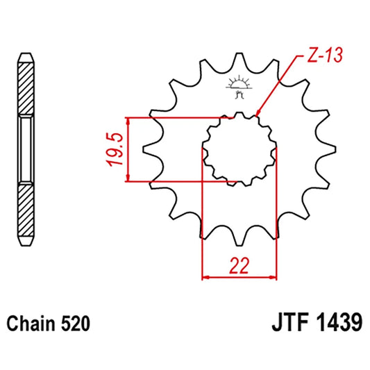 12T Front Sprocket JT Sprockets for Suzuki Quadrunner 160 LT160E LT160