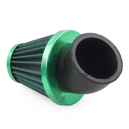 48mm Air Intake Filter Cleaner for Green Rubber Bend Inlet - Stainless Steel Mesh