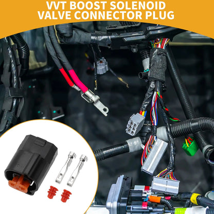 2 x Pin VVT Boost Solenoid Valve Connector Plug for Suzuki Honda