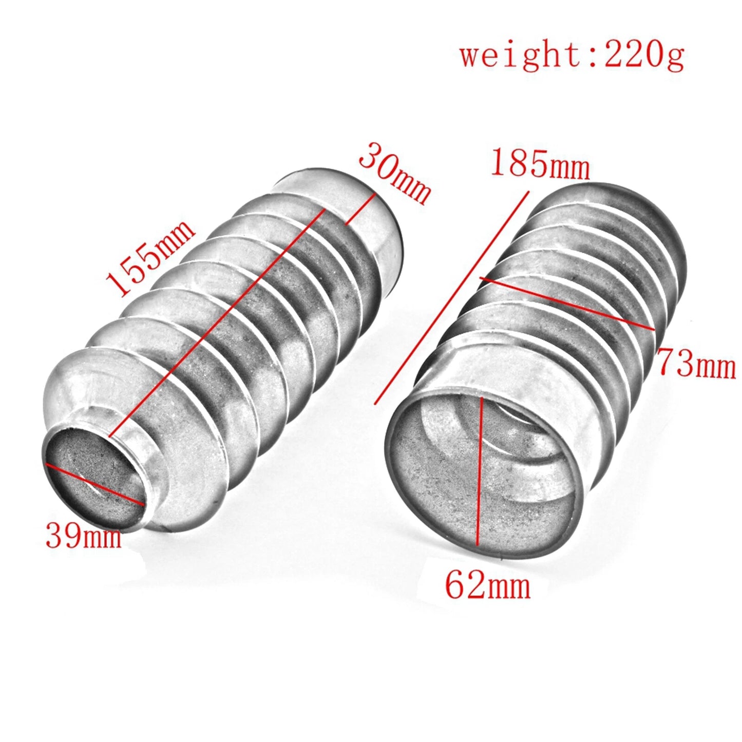 2 x Front Fork Shock Dust Covers for Harley Nightster 975 (2022-2023) Black