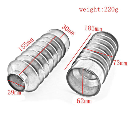 2 x Front Fork Shock Dust Covers for Harley Nightster 975 (2022-2023) Black