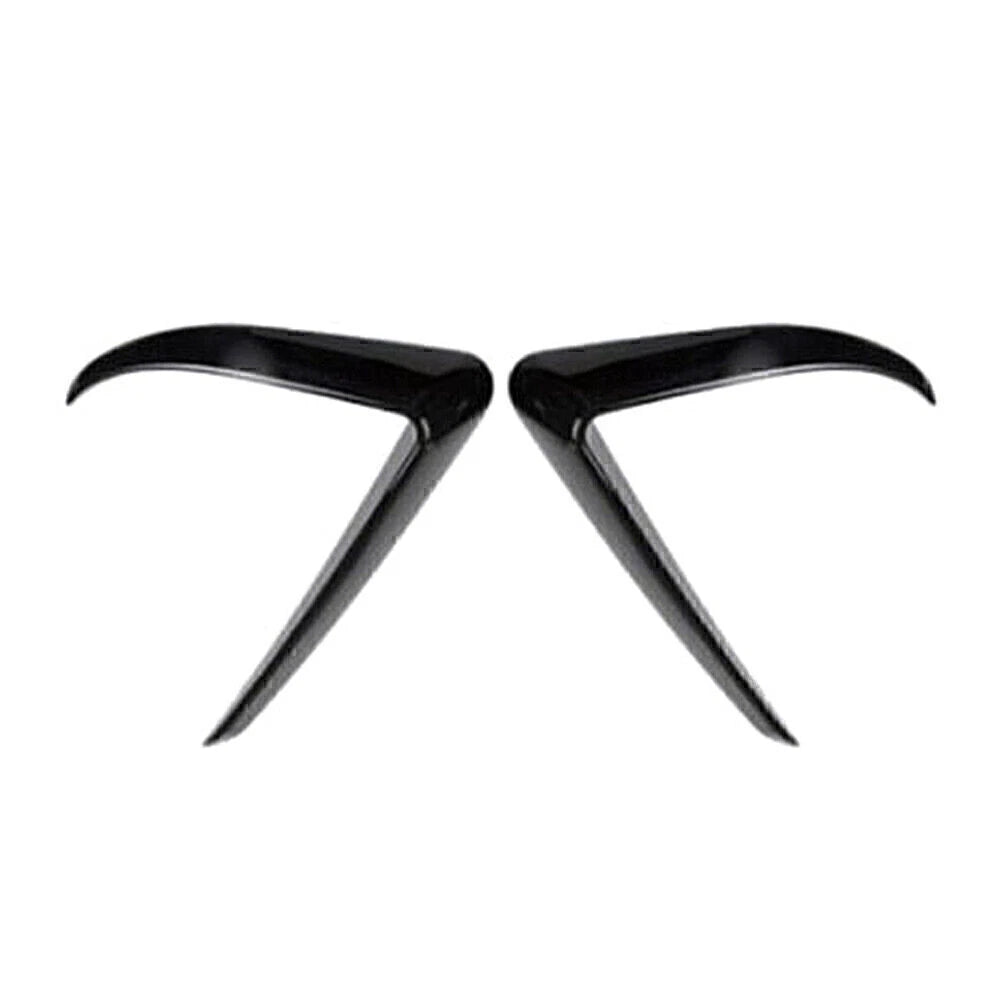 Front Fog Light Eyebrow Cover Trim for Tesla Model 3 (2017-2022) Black