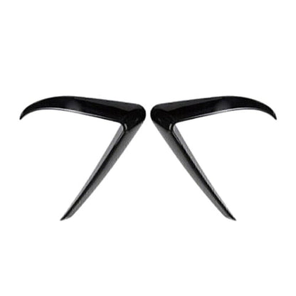 Front Fog Light Eyebrow Cover Trim for Tesla Model 3 (2017-2022) Black