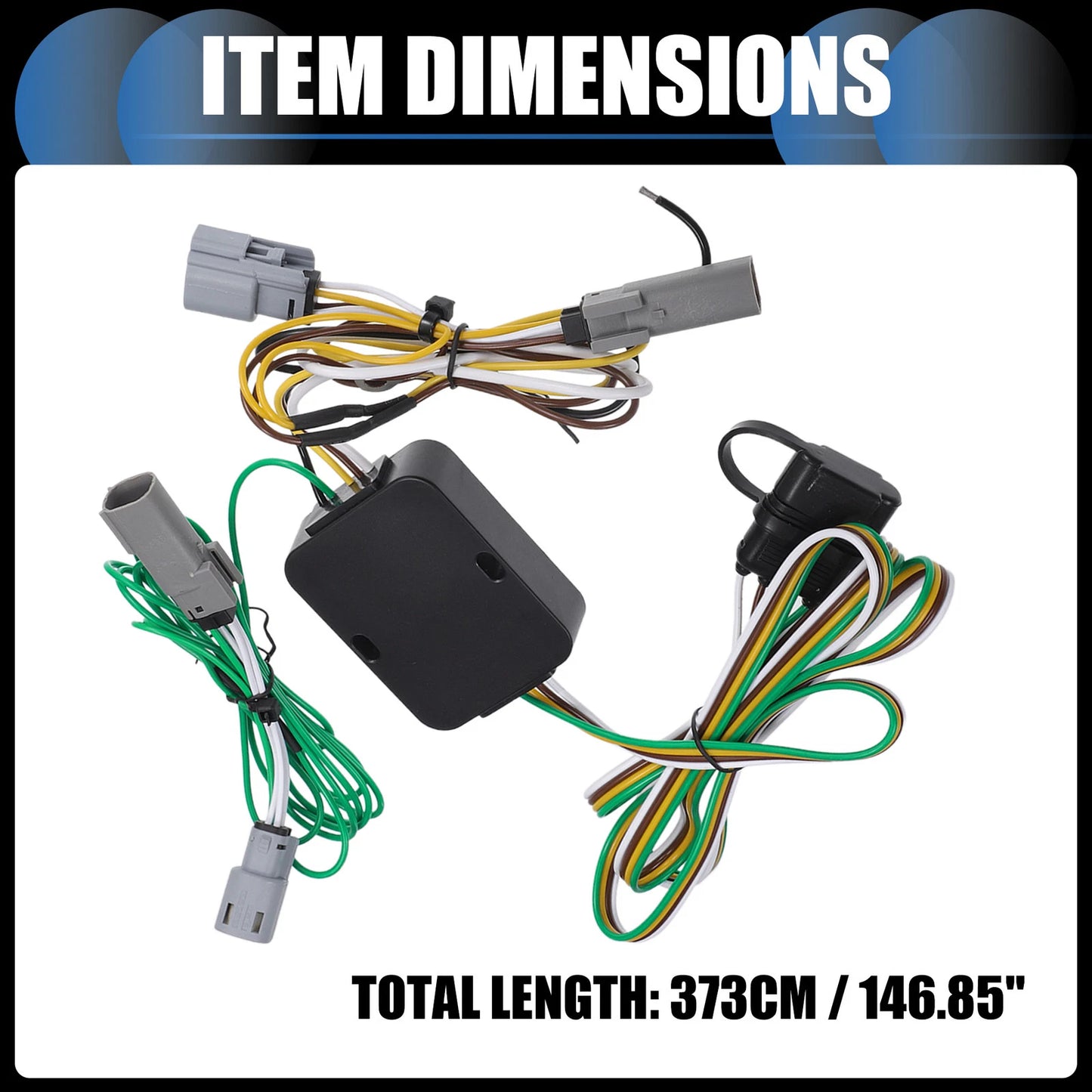 1 Set 4-Pin Trailer Wiring Harness Kit for Chrysler Pacifica (2017 - 2018)