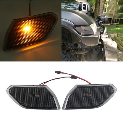 Front Fender Side Marker Amber LED Lights for Jeep Wrangler JL (2018-2022)