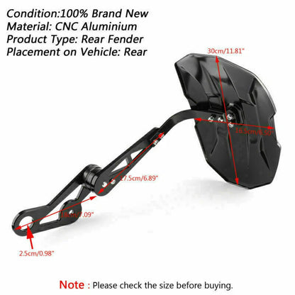 Rear Fender Mud Flaps for Honda, Yamaha, Suzuki, BMW (F2)
