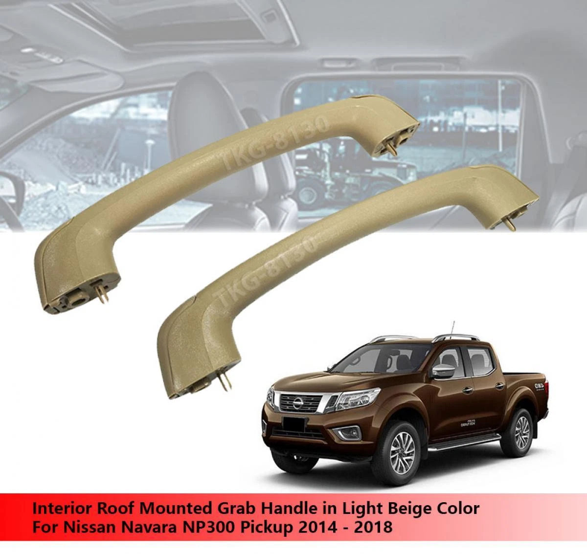 Grab Handle Beige for Nissan Navara NP300 Ute(2014-2018)