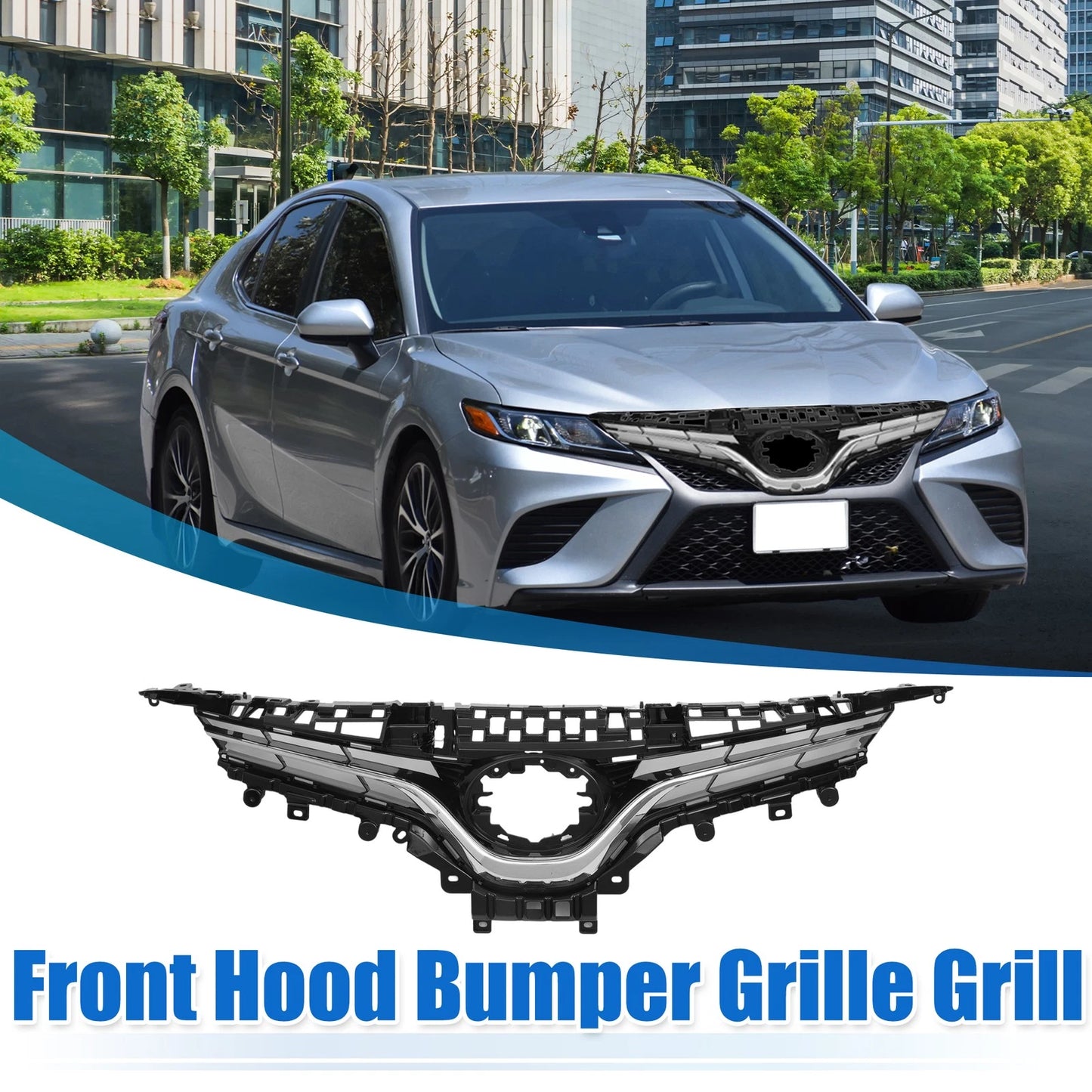 Front Hood Bumper Grille for Toyota Camry LE (2018-2020)