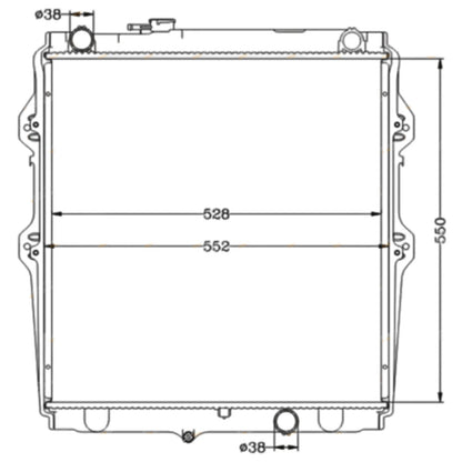 Radiator for Toyota Hilux KZN165 (1999–2005)
