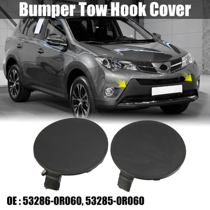 Front Bumper Tow Hook Cover for Toyota RAV4 (2019-2023) - 1 Pair