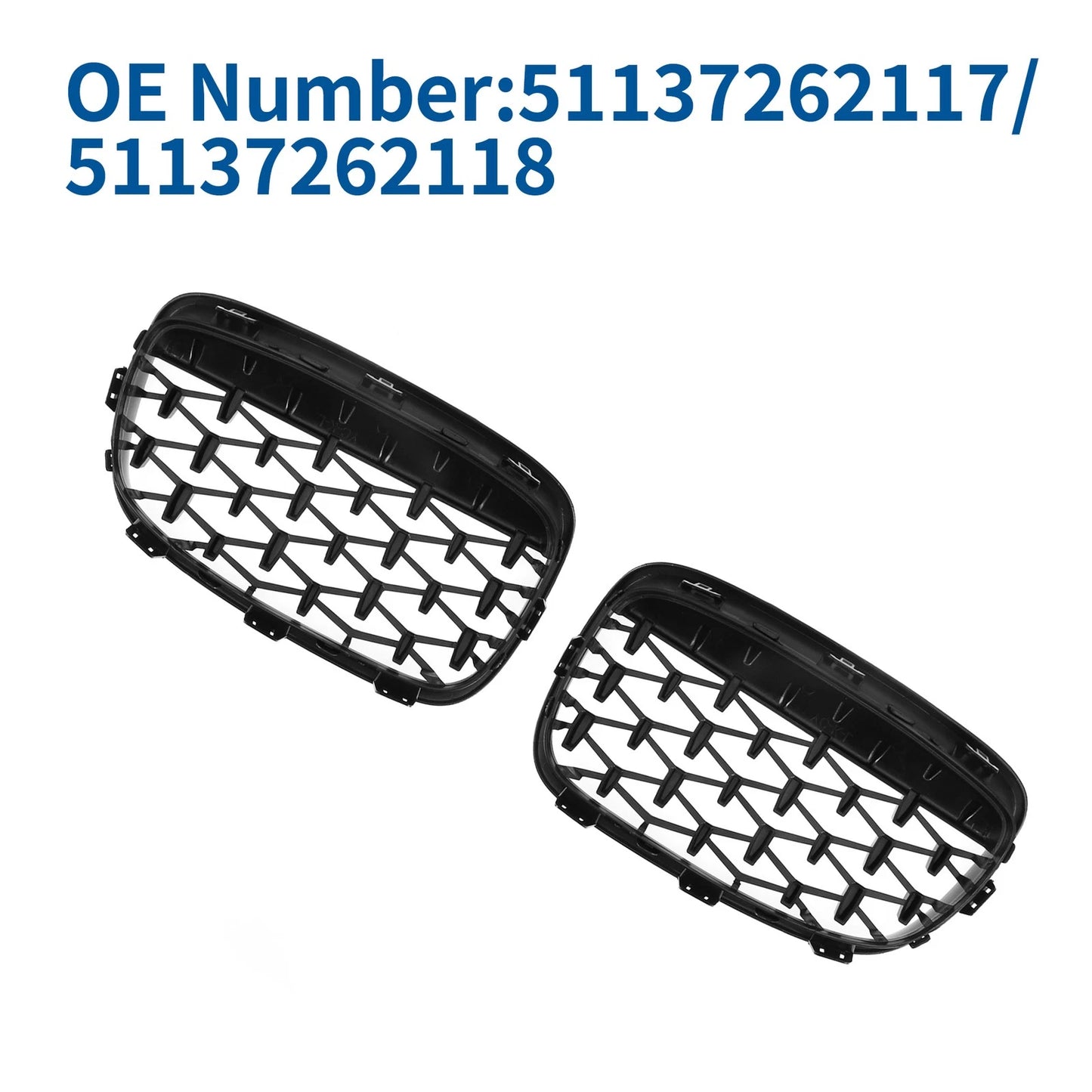 Front Upper Bumper Grille for BMW 1 Series (2012-2019)