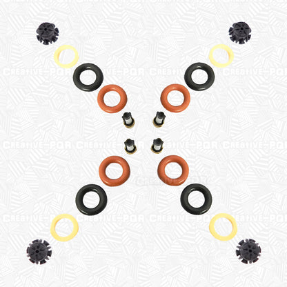 Fuel Injector Service Kit 4 x Injectors for BMW (1.8MM Pintle Cap Hole)