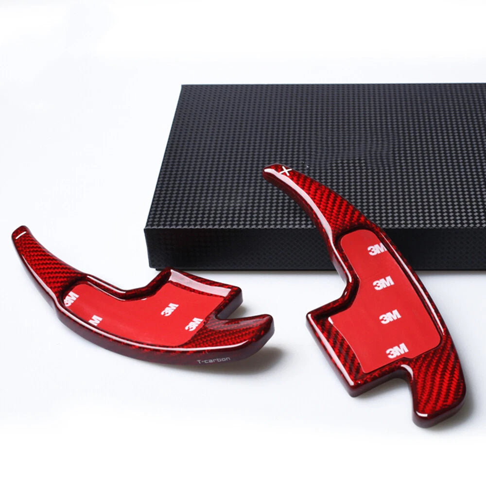 2 x Carbon Fiber Shift Paddle Extensions for Mustang (2015-2023)