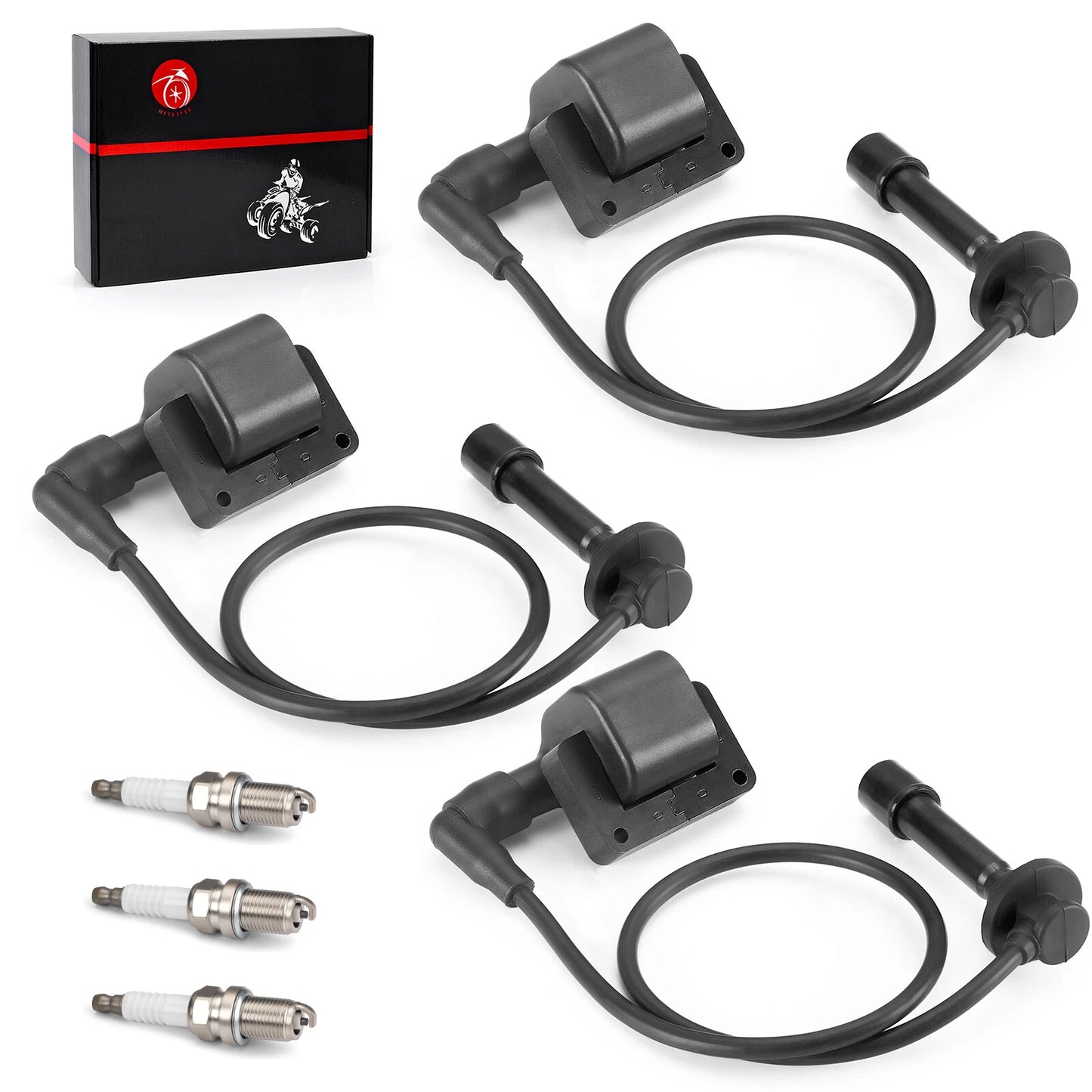 Ignition Coil & Spark Plug Kit for Kawasaki Mule PROFX/FXR/FXT KAF820
