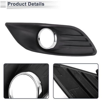 Front Left Fog Light Grill for Ford Focus Mk2 (2009-2012) - 1 x Black