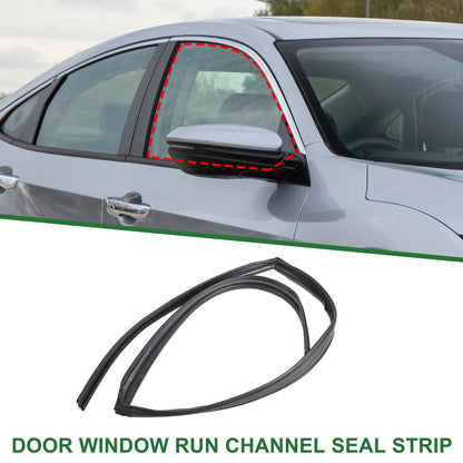 Rear Right Door Window Run Channel Seal Strip for Honda Civic (2016-2021)