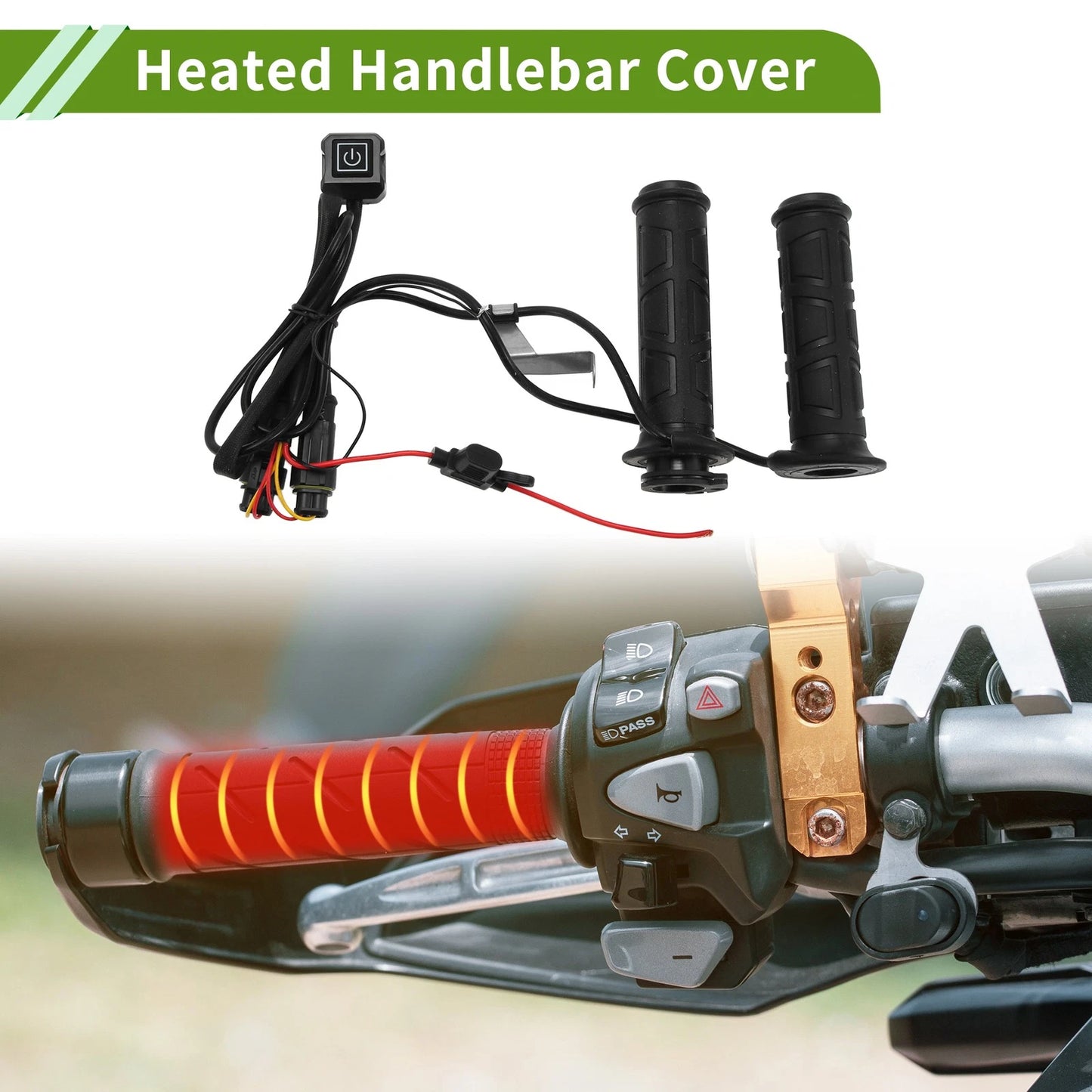 12V / 3 Gear / Hand Grips Cover for Motorcycle