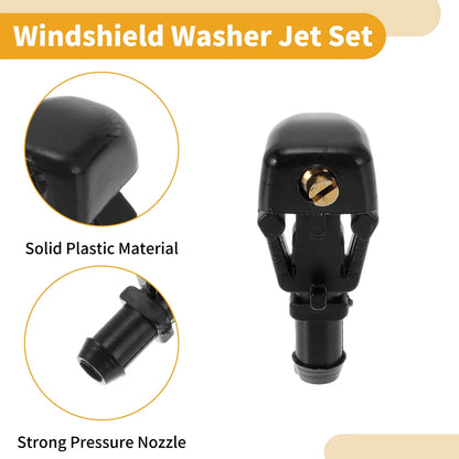 Windshield Washer Nozzle Kit for Ford F150 (2004-2023) - Includes Hose Connector