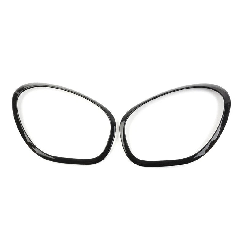 2 x Glossy Black Headlight Trim Rings for MINI R60 Cooper Countryman (2011-2016)