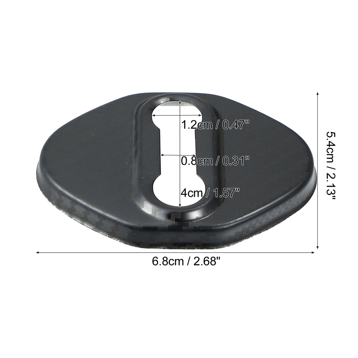 4pcs Carbon Fiber Door Lock Latch Covers for Ford Focus (2019-2021)