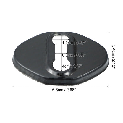 4pcs Carbon Fiber Door Lock Latch Covers for Ford Focus (2019-2021)