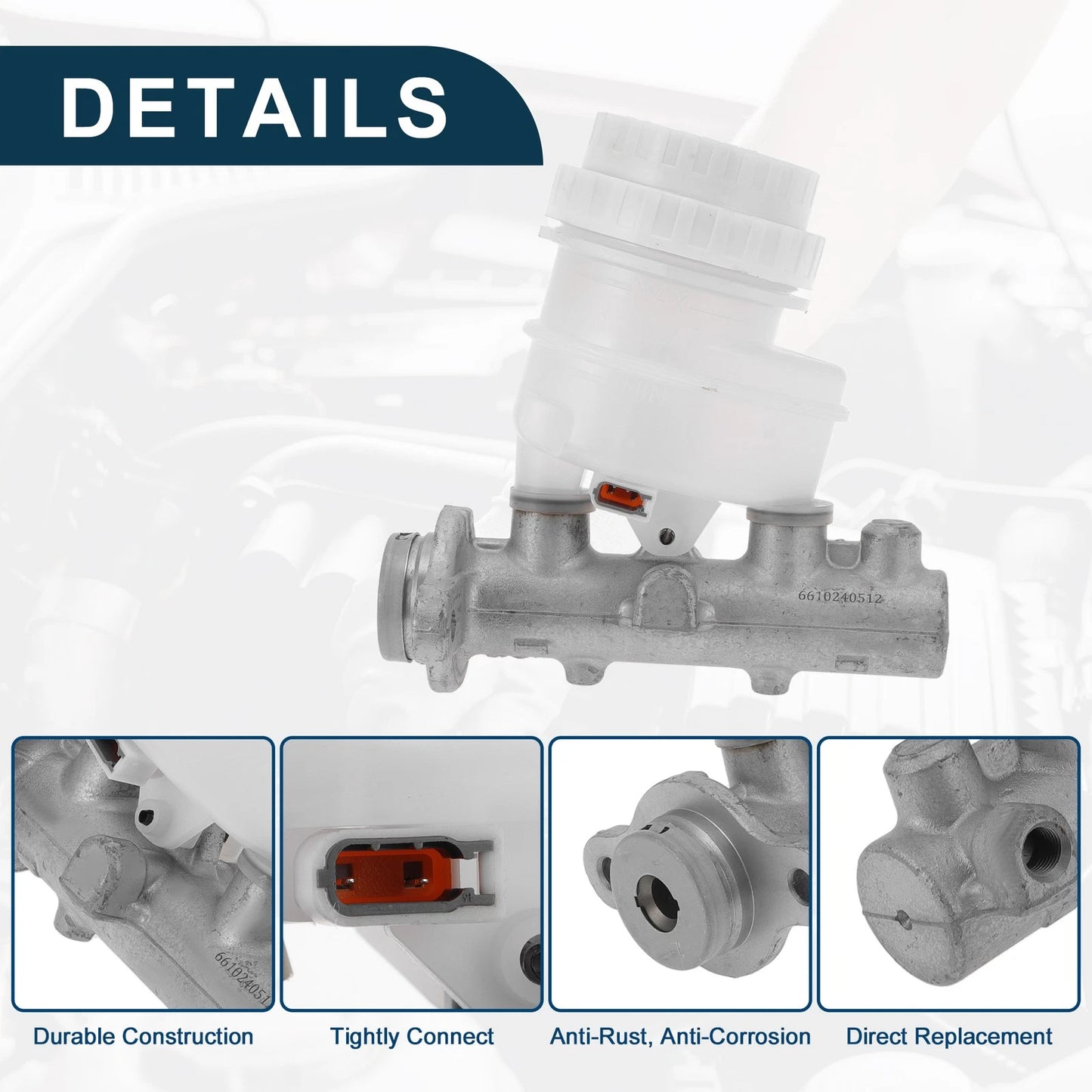 Brake Master Cylinder with Reservoir for Mitsubishi L200 (2007-2015)