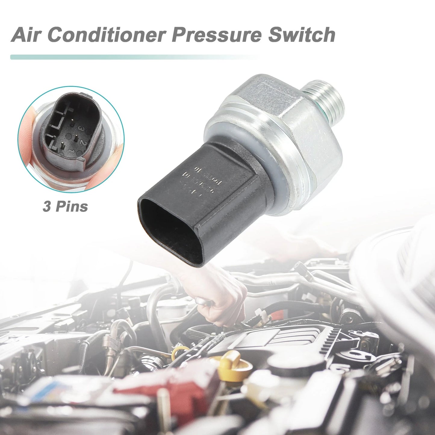 1Pcs A/C Pressure Sensor 2.5L L6 for BMW 323Ci (2000-2000)