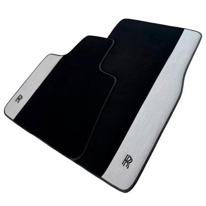 Black Floor Mats for Rolls Royce Spectre 2023-2024 2 x Gray Leather