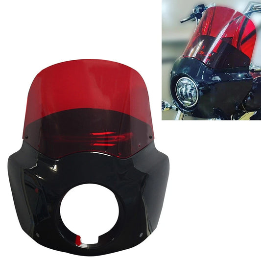 11" Red Headlight Fairing Windshield for Harley Softail Street Bob (2018-2024)