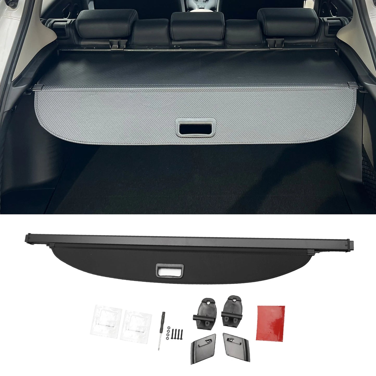 Retractable Cargo Cover for Ford Explorer (2020-2023) Gloss Black