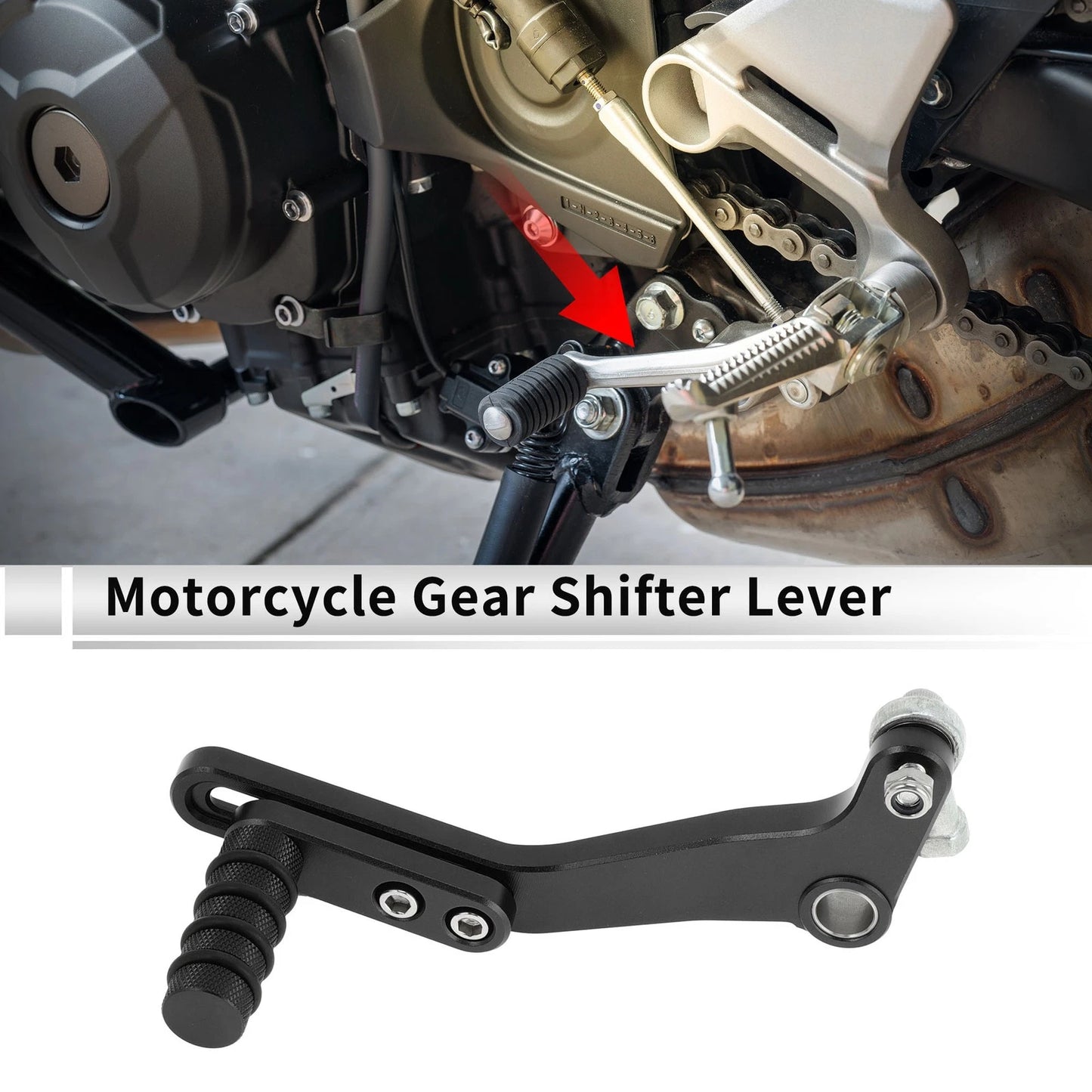 Gear Shifter Lever Black for Kawasaki NINJA 400 (2018–2023)