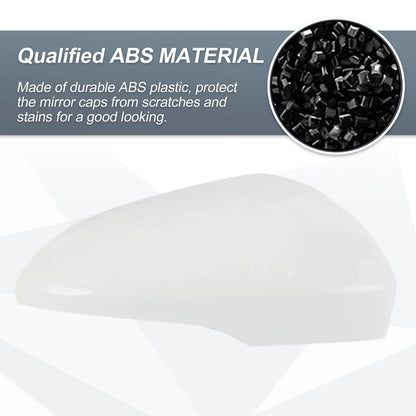 Right Mirror Cover Cap White for Ford Fusion (2013-2019)