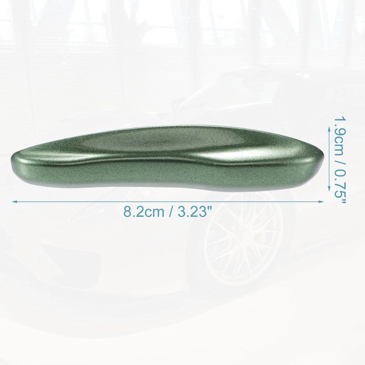 Car Remote Key Side Cover Case Set for Porsche Taycan 911 (2020-2021) Green