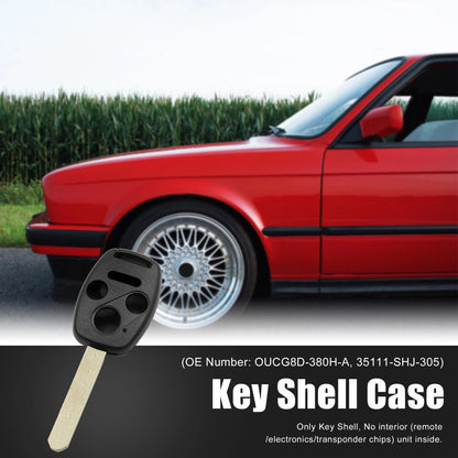 Key Shell Case for Honda Accord (2003-2007) 4 Button Black