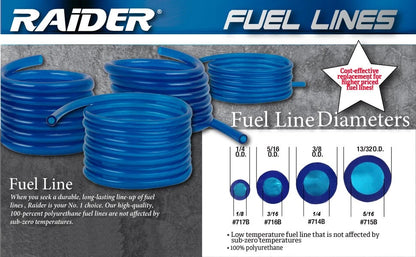 25' 1/8 ID x 1/4 OD Fuel Line / Primer Line for ATV UTV Snowmobile Motorcycle
