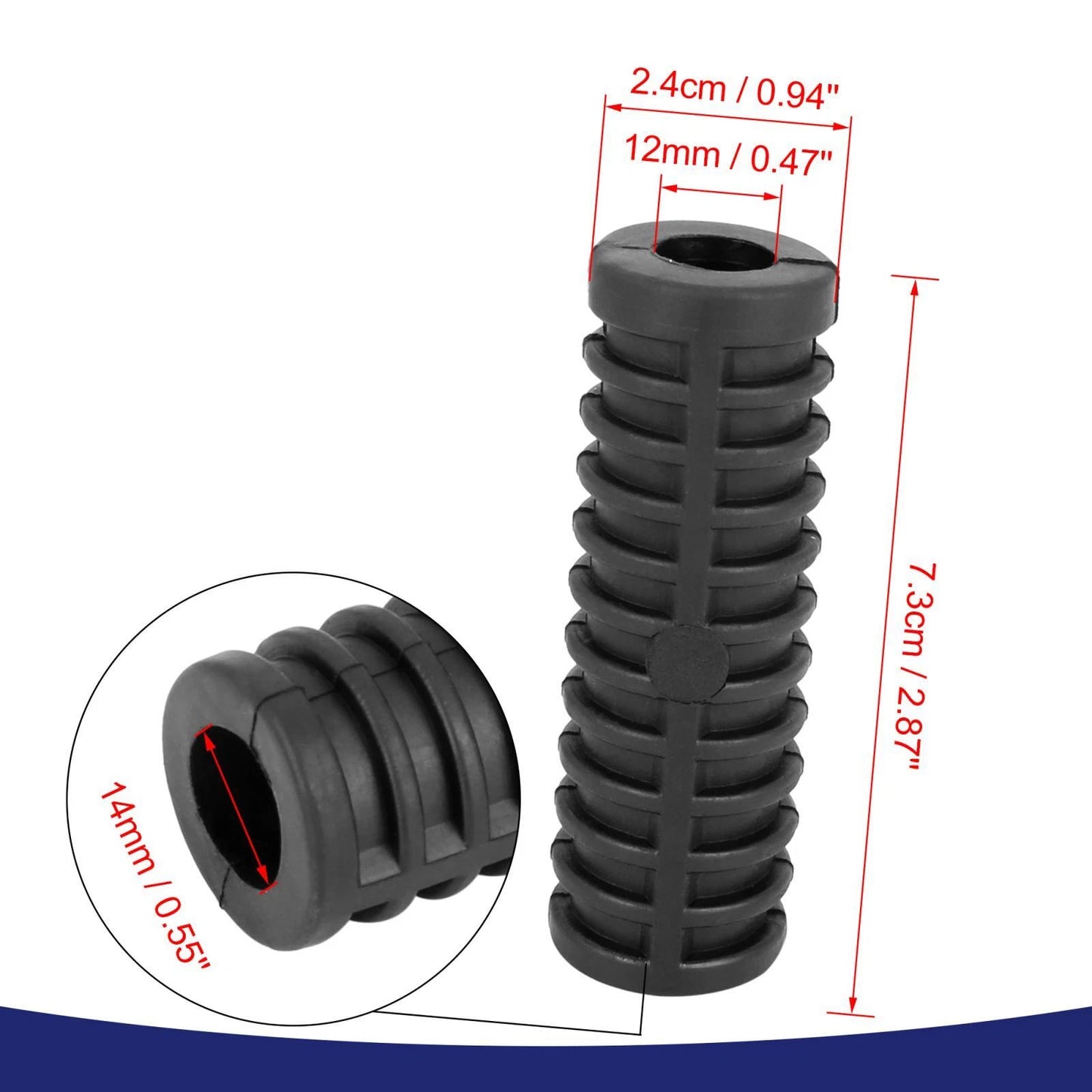 12mm Gear Shifter Kick Start Lever Rubber Universal for Motorcycle