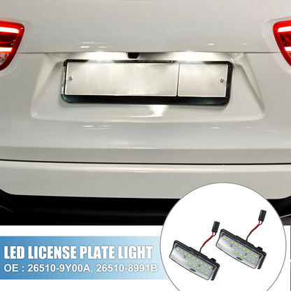 White 3528SMD LED License Plate Lights for Nissan Altima (2016-2018)