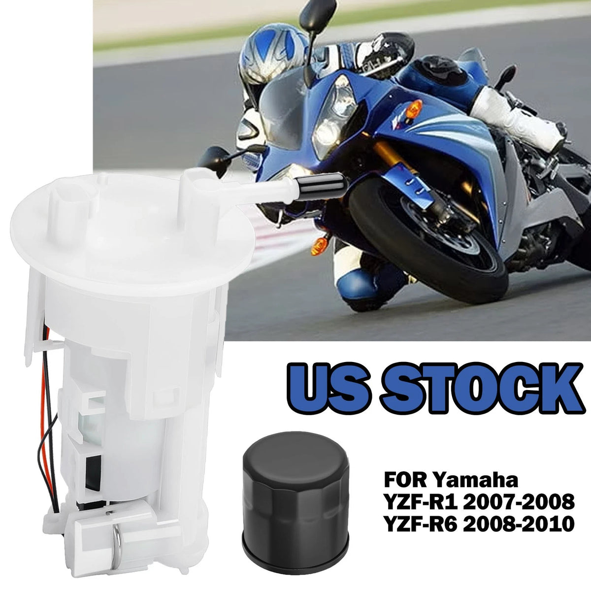 Fuel Pump & Oil Filter 2 x for Yamaha YZF-R1 (2007–2008)