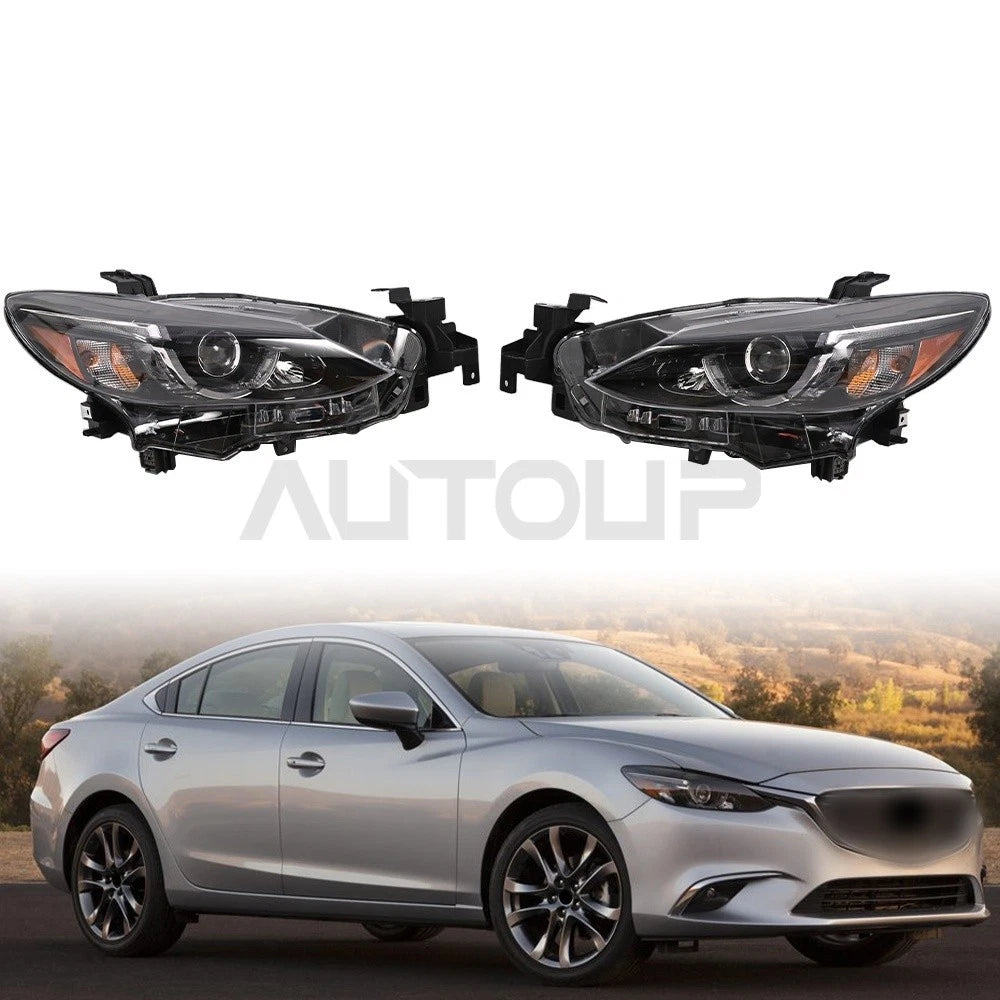 2 x Left+Right Headlamp Headlight with AFS LED for Mazda 6 (2016–2017)