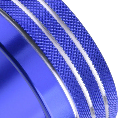 3 x Blue Air Condition Audio Switch Knob Trim Rings for Dodge Durango (2014-2019)