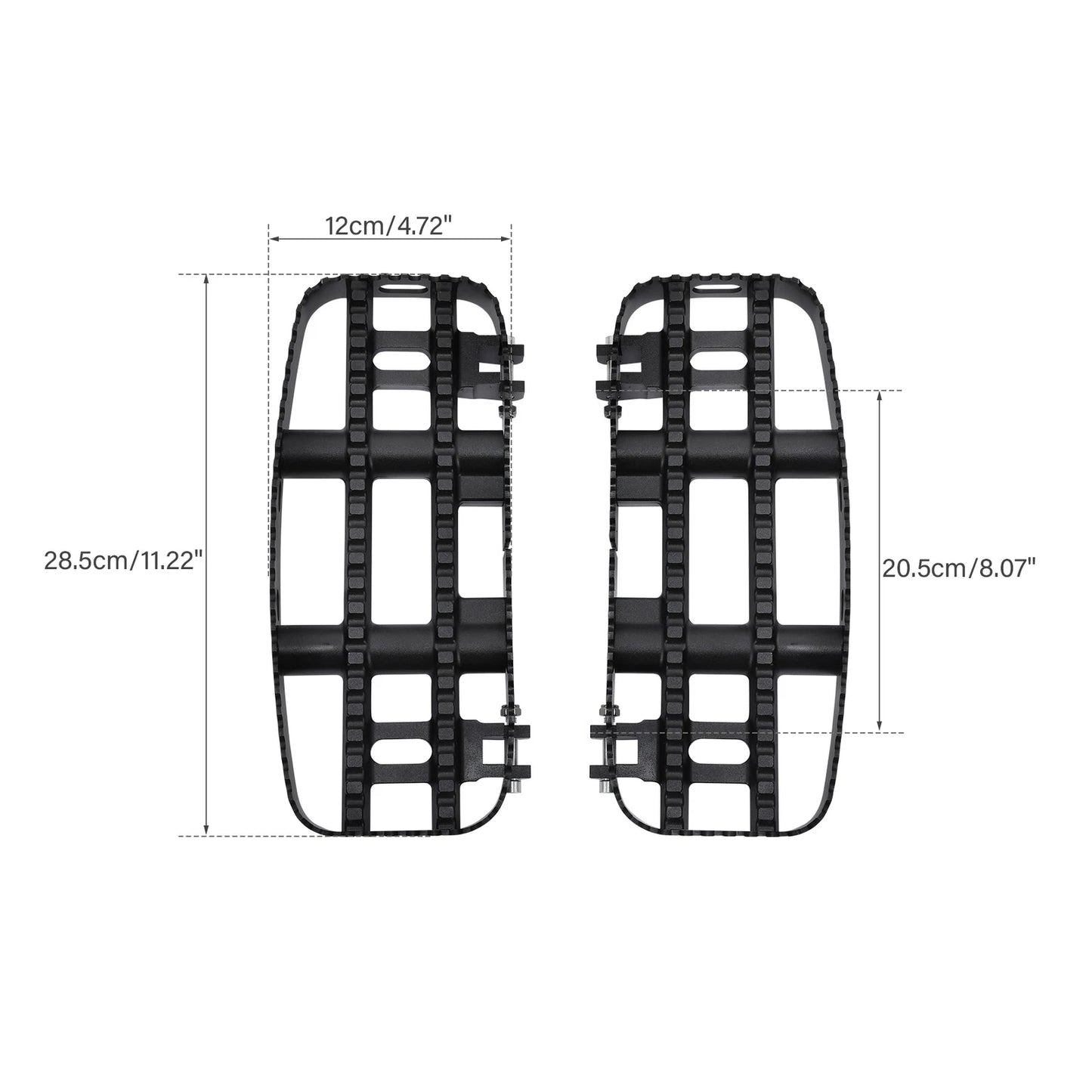 Black Driver Floorboards for Harley Touring Street Glide (2014-2024)