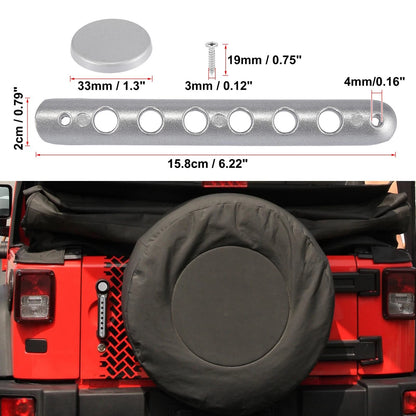 3 x Door Handle Trim Covers for Jeep Wrangler 2 Door (2007-2018)