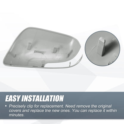 Right Side Car Mirror Cover Cap Replacement Gray for Toyota Camry (2006-2011)